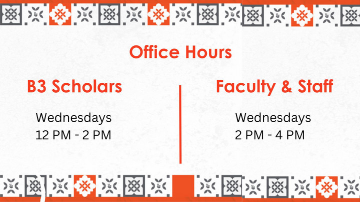 Join our weekly B3 Office Hours!