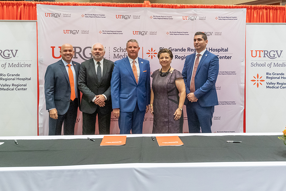 A new residency program established by an agreement signed last year between the UTRGV School of Medicine and HCA will allow residents from the School of Medicine to train at HCA Gulf Coast Division-affiliated hospitals: Rio Grande Regional in McAllen and Valley Regional Medical Center in Brownsville.
