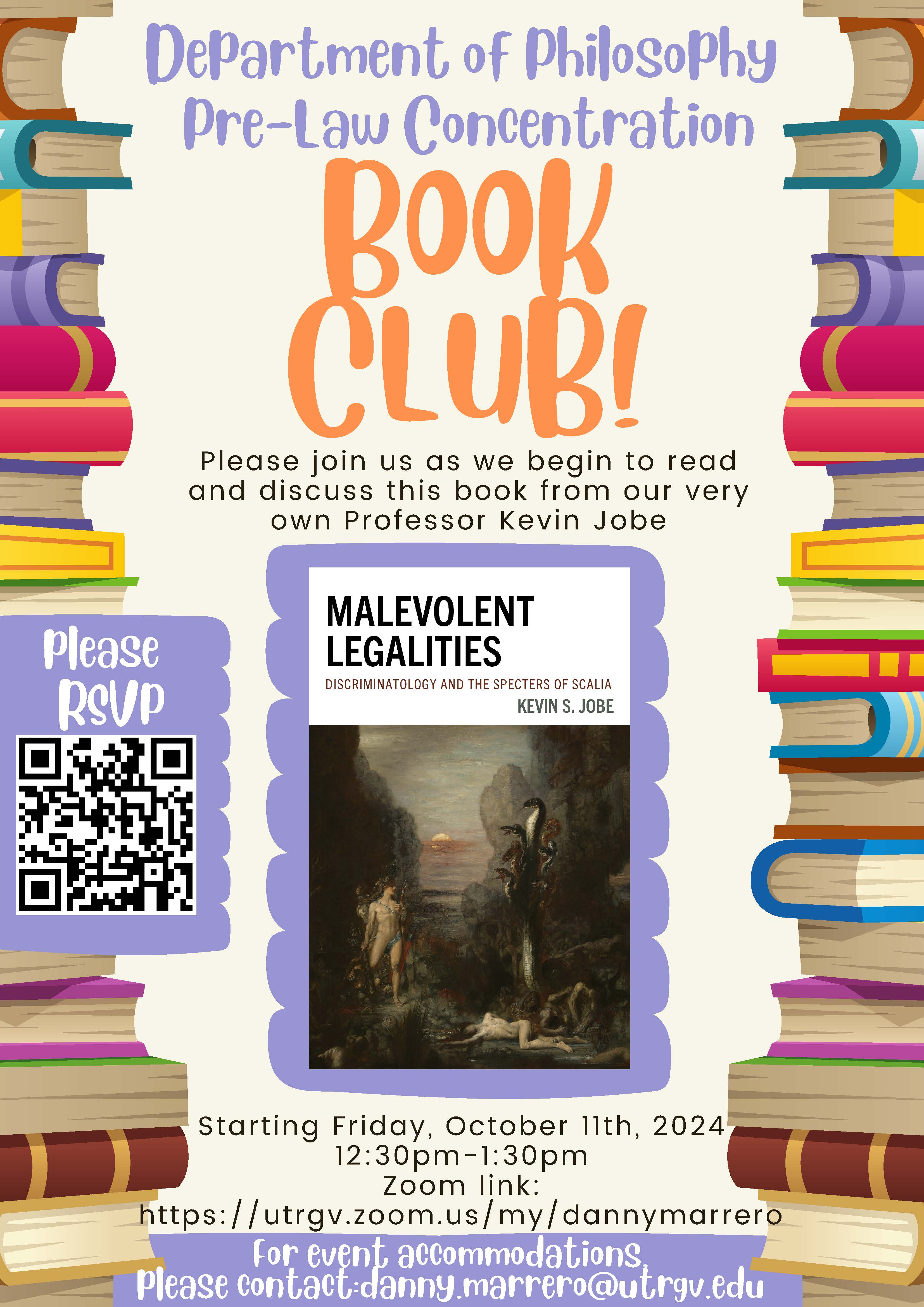 Join the Pre-Law Program's new book club!